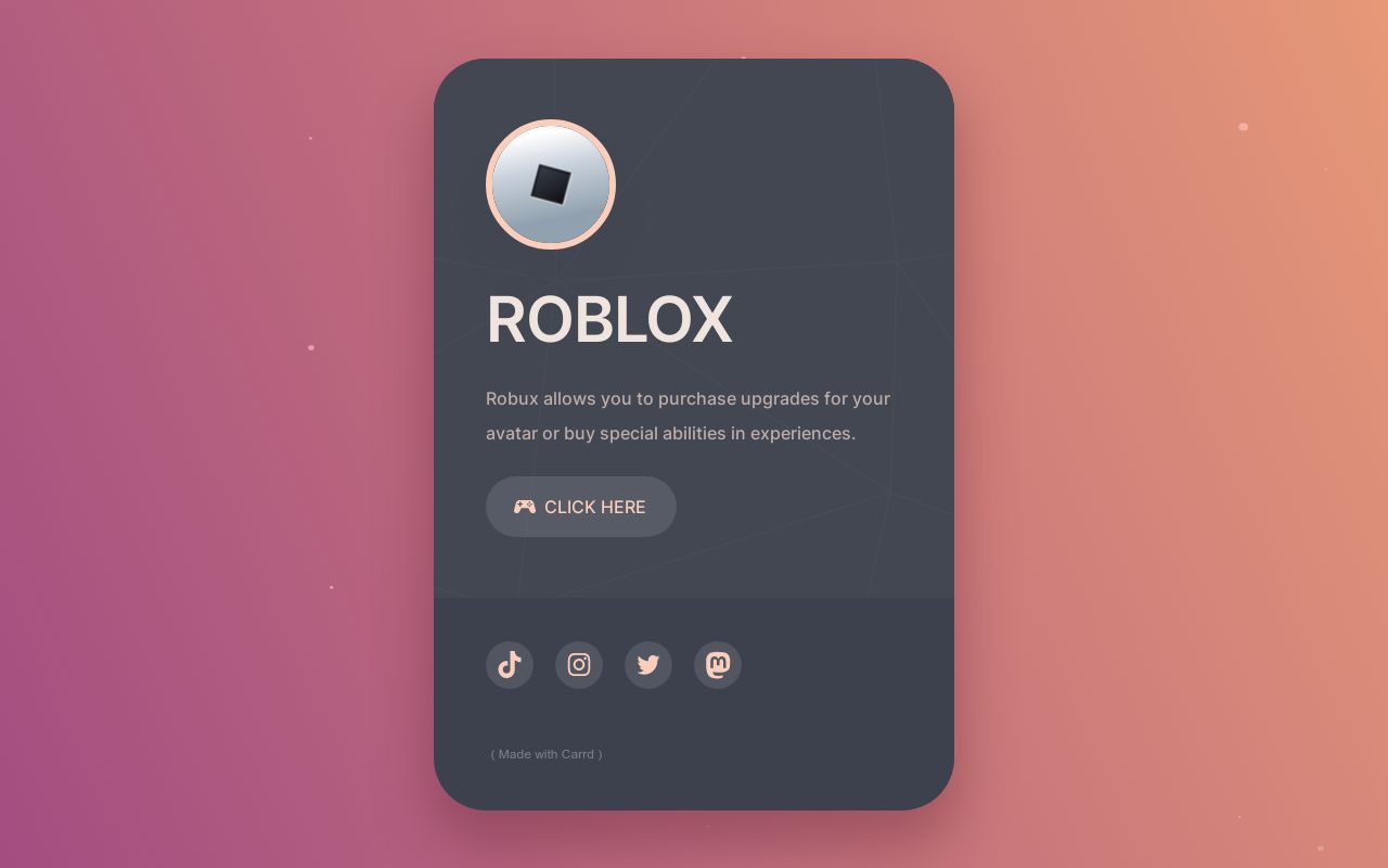 Carrd profile picture for @robiix